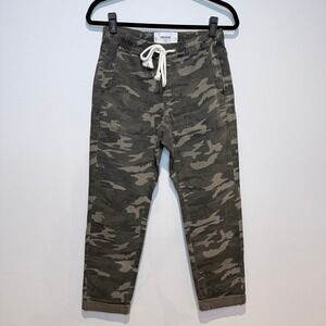 ONETEASPOON Revolve Camo Cargo Shabbies Pants Women XS Elastic Waist Drawstring